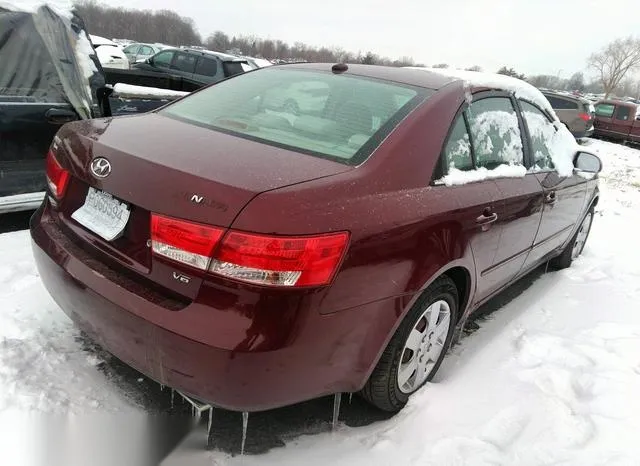 5NPET46F98H324157 2008 2008 Hyundai Sonata- Gls V6 4