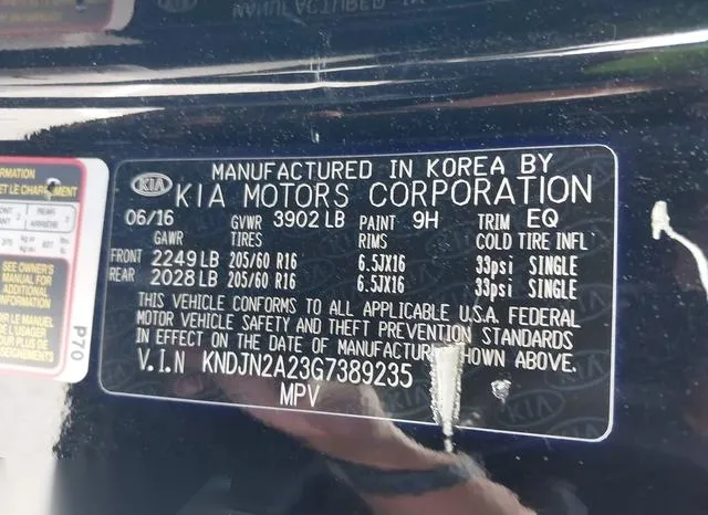 KNDJN2A23G7389235 2016 2016 KIA Soul 9