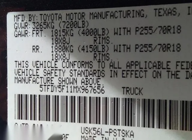 5TFDY5F11MX967656 2021 2021 Toyota Tundra- SR5 9