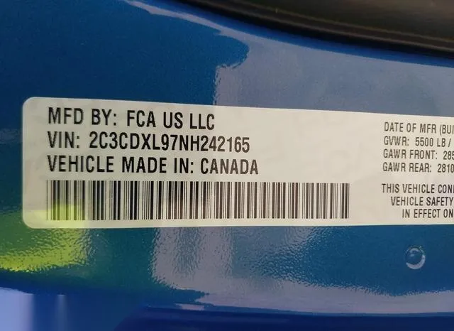 2C3CDXL97NH242165 2022 2022 Dodge Charger- Srt Hellcat Widebody 9