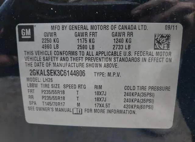 2GKALSEK3C6144806 2012 2012 GMC Terrain- Sle-2 9