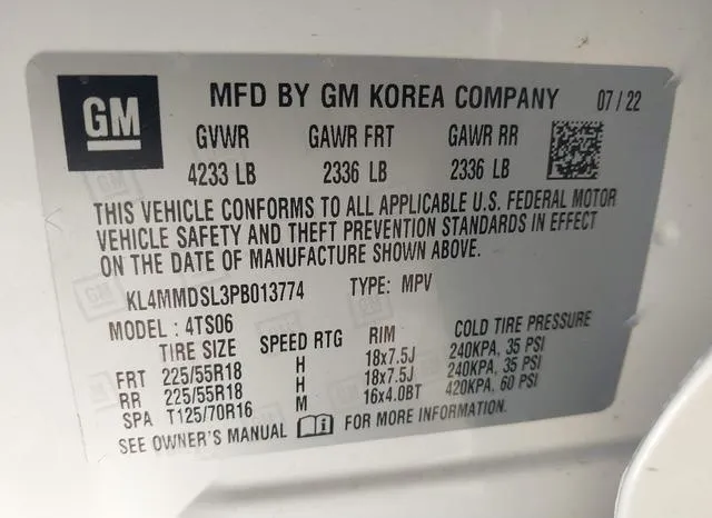 KL4MMDSL3PB013774 2023 2023 Buick Encore- GX Select Fwd 9