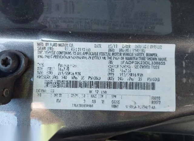 1FADP3K23DL338855 2013 2013 Ford Focus- SE 9