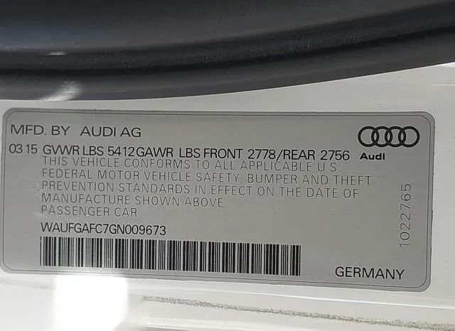 WAUFGAFC7GN009673 2016 2016 Audi A6- 3-0T Premium Plus 9