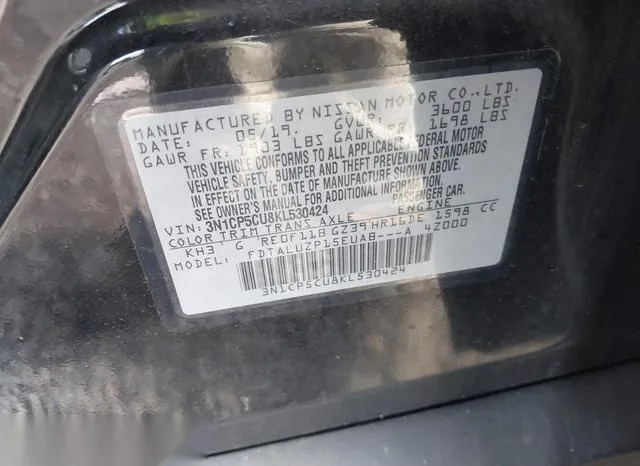 3N1CP5CU8KL530424 2019 2019 Nissan Kicks- SR 9