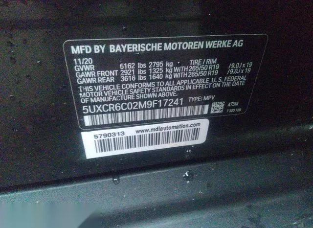 5UXCR6C02M9F17241 2021 2021 BMW X5- Xdrive40I 9