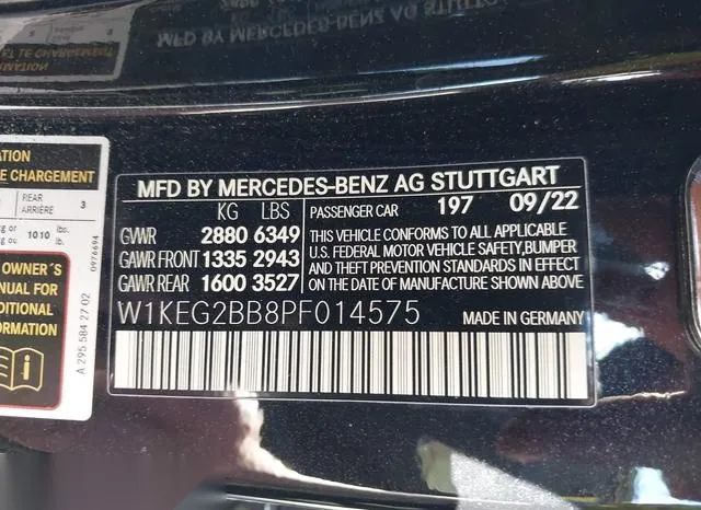 W1KEG2BB8PF014575 2023 2023 Mercedes-Benz EQE 350 9