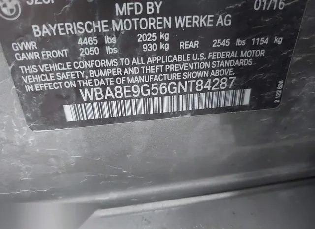 WBA8E9G56GNT84287 2016 2016 BMW 3 Series- 328I 9