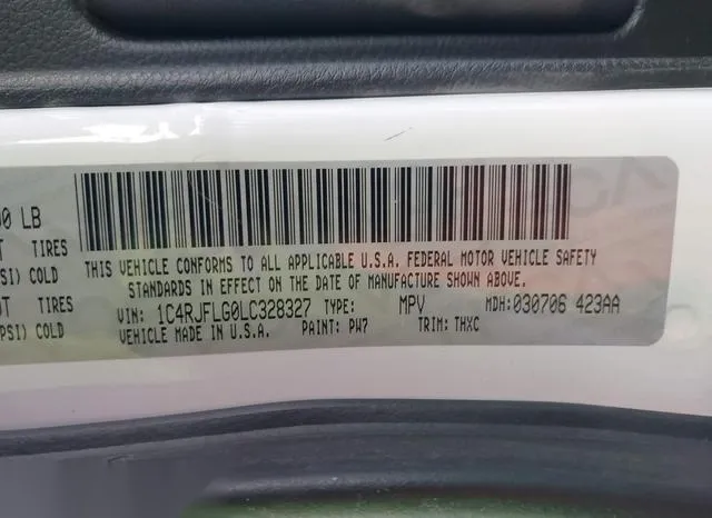 1C4RJFLG0LC328327 2020 2020 Jeep Grand Cherokee- Trailhawk 4X4 9