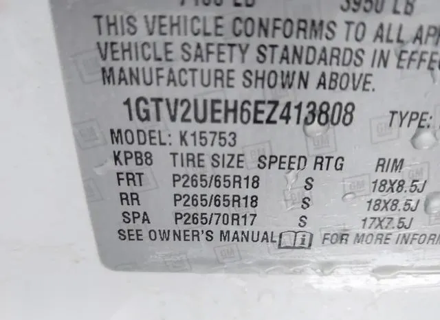 1GTV2UEH6EZ413808 2014 2014 GMC Sierra- 1500 Sle 9