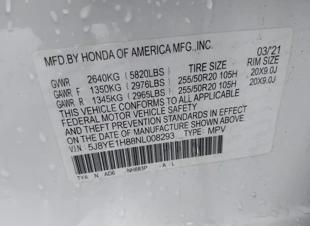 5J8YE1H88NL008293 2022 2022 Acura MDX- Advance Package 9