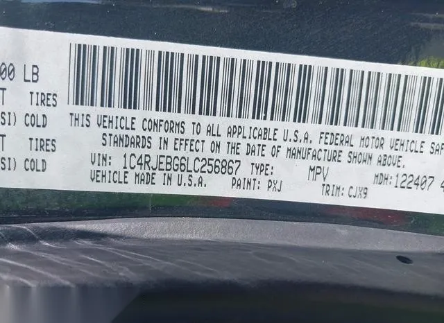 1C4RJEBG6LC256867 2020 2020 Jeep Grand Cherokee- Limited 4X2 9