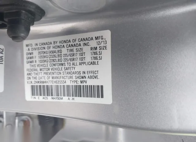 2HKRM4H77EH635554 2014 2014 Honda CR-V- Ex-L 9