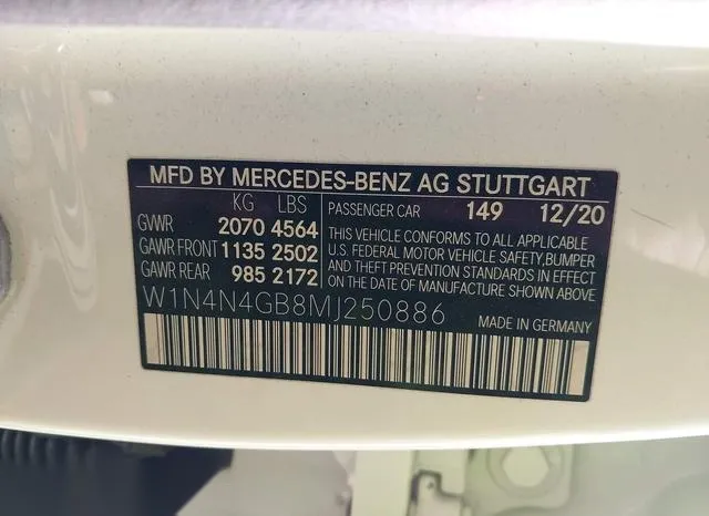 W1N4N4GB8MJ250886 2021 2021 Mercedes-Benz GLA 250 9