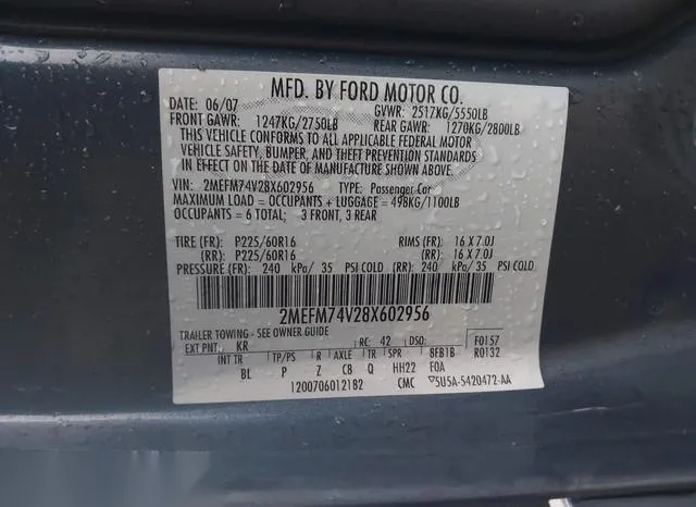 2MEFM74V28X602956 2008 2008 Mercury Grand Marquis- GS 9