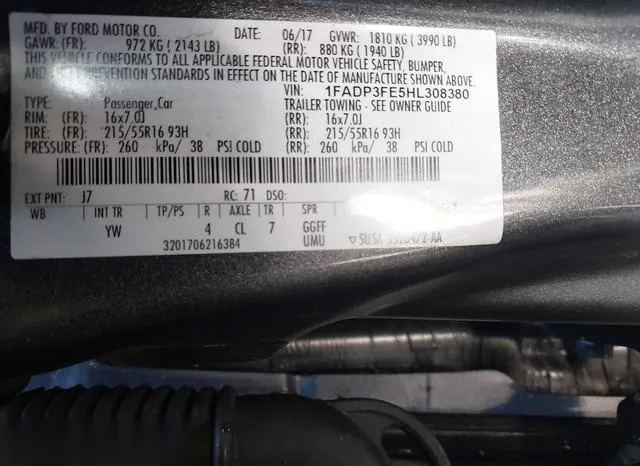 1FADP3FE5HL308380 2017 2017 Ford Focus- SE 9