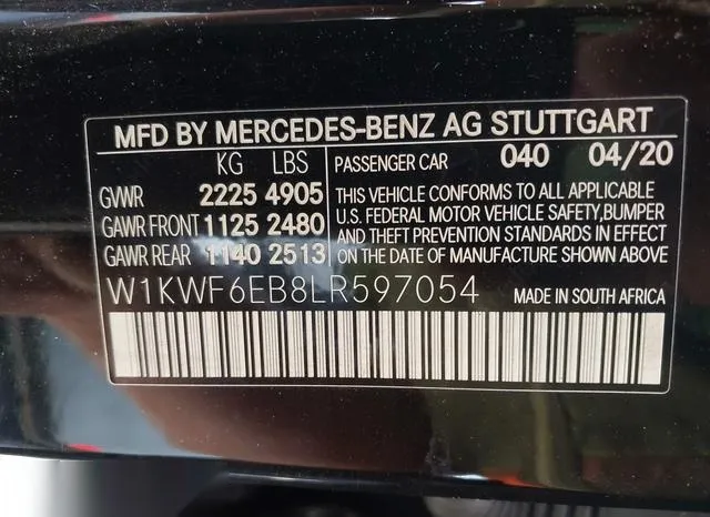 W1KWF6EB8LR597054 2020 2020 Mercedes-Benz AMG C 43- 4Matic 9