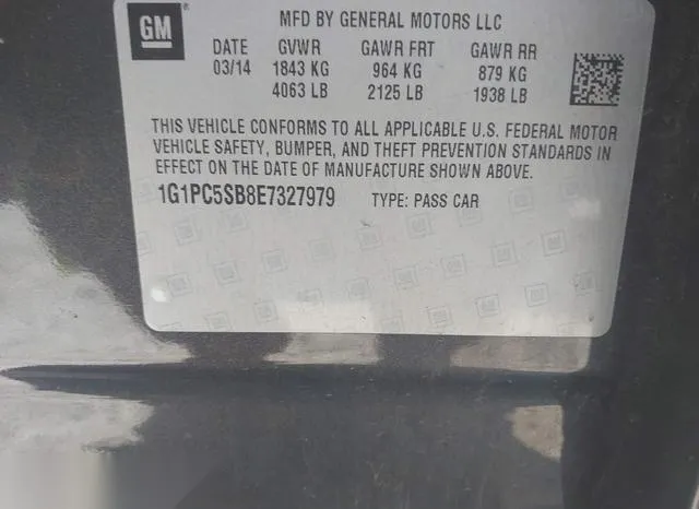 1G1PC5SB8E7327979 2014 2014 Chevrolet Cruze- 1Lt Auto 9