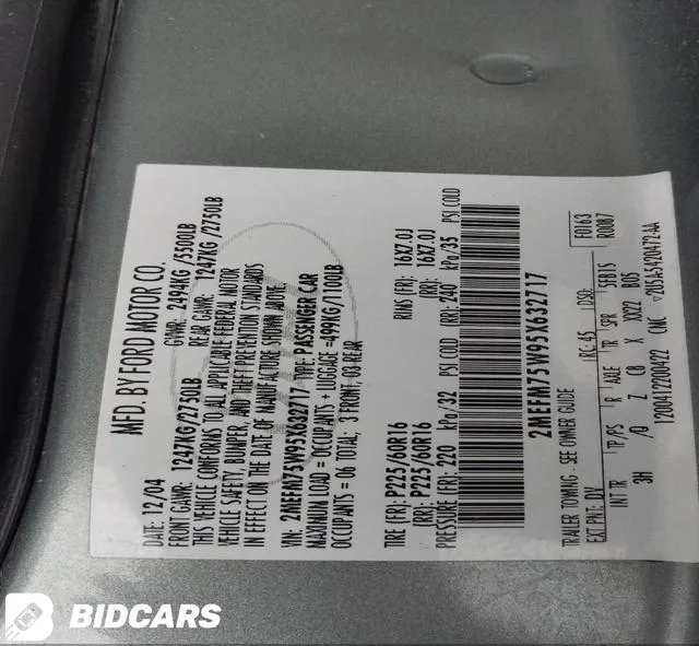 2MEFM75W95X632717 2005 2005 Mercury Grand Marquis- Ls/Lse 9