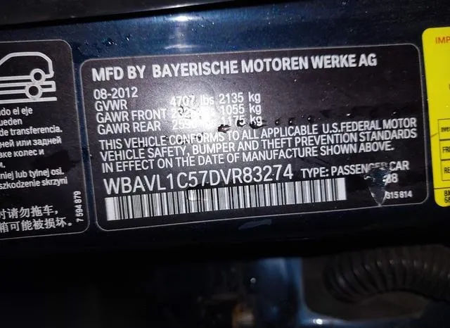 WBAVL1C57DVR83274 2013 2013 BMW X1- Xdrive28I 9