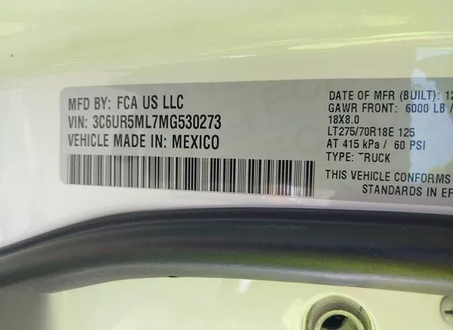 3C6UR5ML7MG530273 2021 2021 RAM 2500- Big Horn Mega Cab 4X4 9