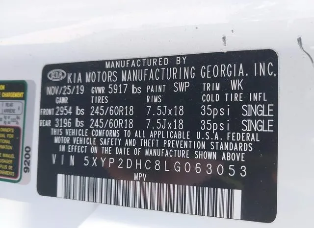 5XYP2DHC8LG063053 2020 2020 KIA Telluride- LX 9