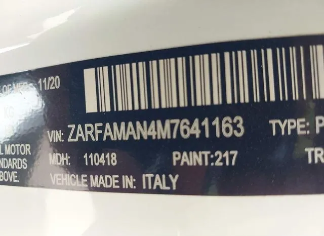 ZARFAMAN4M7641163 2021 2021 Alfa Romeo Giulia- Rwd 9