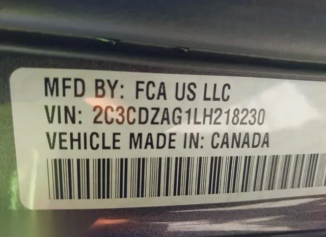 2C3CDZAG1LH218230 2020 2020 Dodge Challenger- Sxt 9