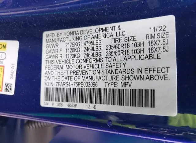 7FARS4H75PE003096 2023 2023 Honda CR-V- Ex-L Awd 9