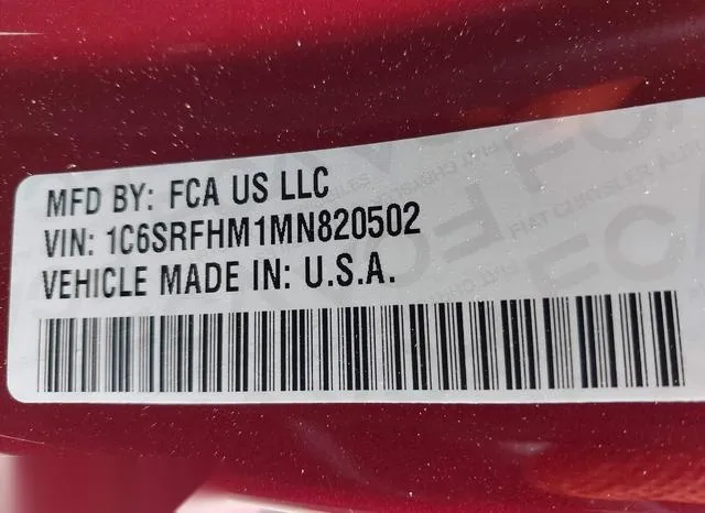 1C6SRFHM1MN820502 2021 2021 RAM 1500- Limited  4X4 5-7 Box 9