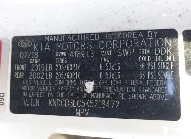 KNDCB3LC5K5218472 2019 2019 KIA Niro- LX 9