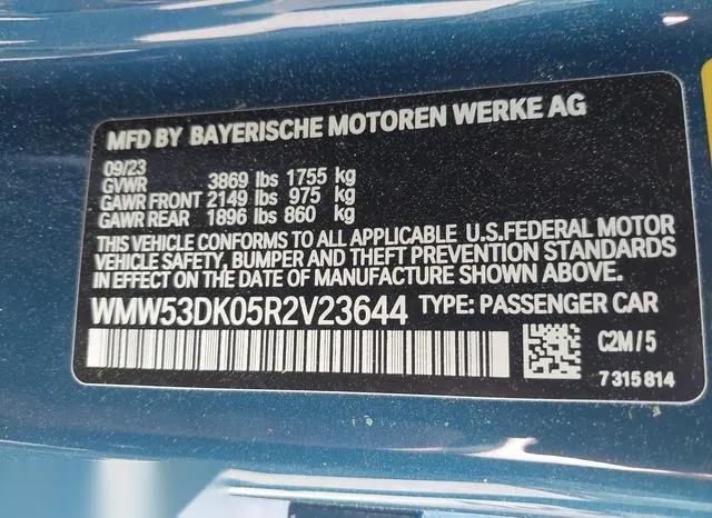 WMW53DK05R2V23644 2024 2024 Mini Hardtop- Cooper S 9