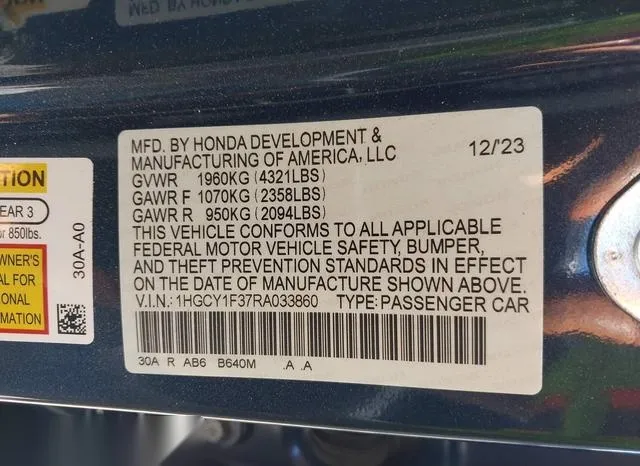 1HGCY1F37RA033860 2024 2024 Honda Accord- EX 9