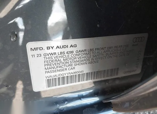 WAUAUDGY1RA060045 2024 2024 Audi A3- Premium 40 Tfsi Front-W 9