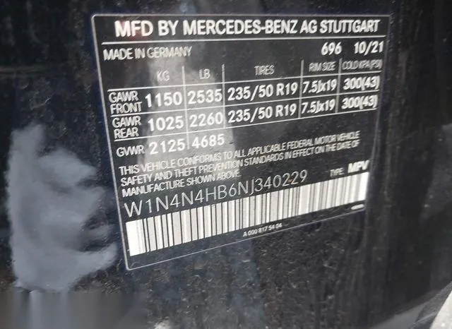 W1N4N4HB6NJ340229 2022 2022 Mercedes-Benz GLA 250- 4Matic 9