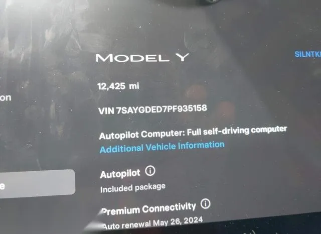 7SAYGDED7PF935158 2023 2023 Tesla Model Y- Rwd 7