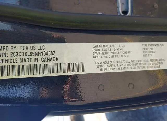 2C3CDXL95NH104883 2022 2022 Dodge Charger- Srt Hellcat Widebody 9