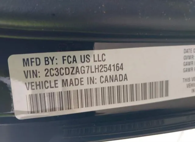 2C3CDZAG7LH254164 2020 2020 Dodge Challenger- Sxt 9