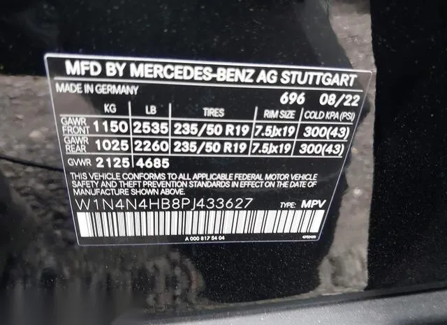 W1N4N4HB8PJ433627 2023 2023 Mercedes-Benz GLA 250- 4Matic 9