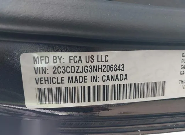 2C3CDZJG3NH206843 2022 2022 Dodge Challenger- GT 9