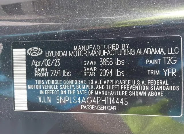 5NPLS4AG4PH114445 2023 2023 Hyundai Elantra- Sel 9