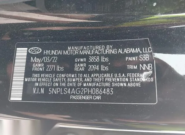 5NPLS4AG2PH086483 2023 2023 Hyundai Elantra- Sel 9