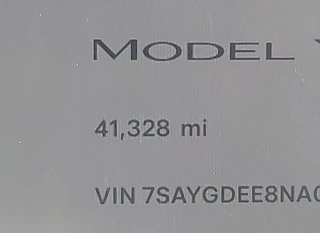 7SAYGDEE8NA003084 2022 2022 Tesla Model Y- Long Range Dual M 7