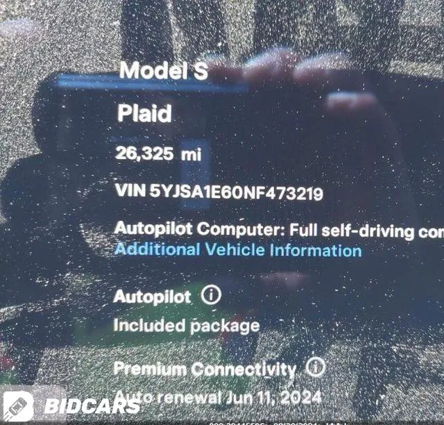 5YJSA1E60NF473219 2022 2022 Tesla Model S- Plaid 7