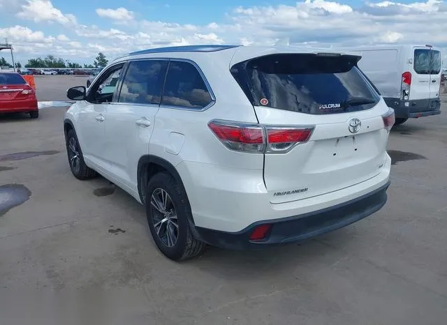 5TDKKRFH3GS155038 2016 2016 Toyota Highlander- Xle V6 3