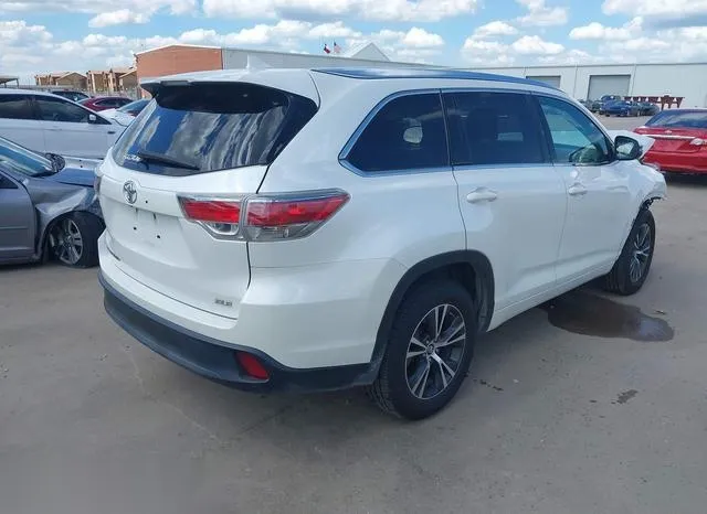 5TDKKRFH3GS155038 2016 2016 Toyota Highlander- Xle V6 4