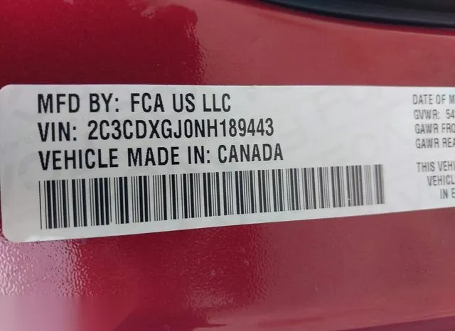 2C3CDXGJ0NH189443 2022 2022 Dodge Charger- Scat Pack Widebody 9