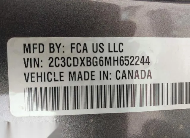 2C3CDXBG6MH652244 2021 2021 Dodge Charger- Sxt Rwd 9