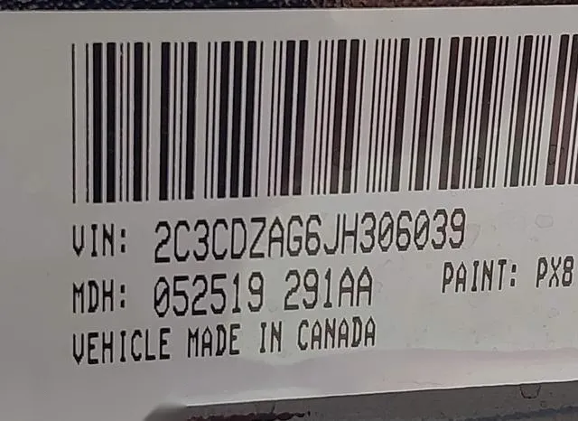 2C3CDZAG6JH306039 2018 2018 Dodge Challenger- Sxt 9