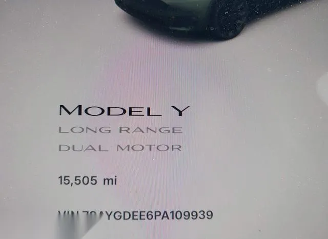 7SAYGDEE6PA109939 2023 2023 Tesla Model Y- Awd/Long Range Du 7